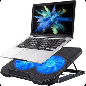 Suporte Notebook com 2 Cooler Refrigerada até 17 Polegadas