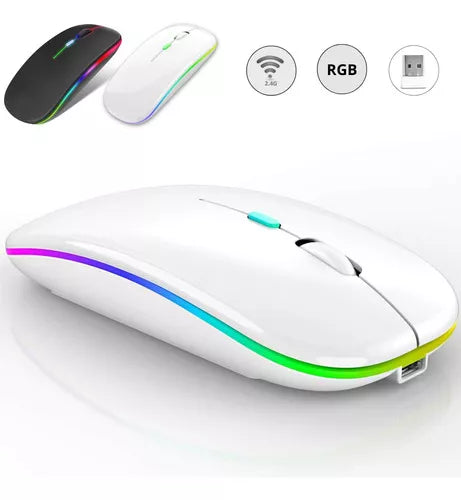 Mouse Sem Fio Wireless Recarregável Bluetooth Ergonômico